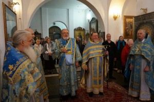 В праздник Покрова в Богоявленском мужском монастыре совершили Божественную Литургию., 