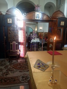 В праздник Воздвижения Креста Господня Игумен Нестор (Болков) возглавил Божественную Литургию в Богоявленском мужском монастыре ., 