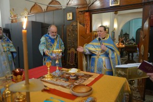 В праздник Покрова в Богоявленском мужском монастыре совершили Божественную Литургию., 