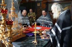 В Богоявленском мужском монастыре совершили первую в наступившем году Литургию Преждеосвященных Даров., 