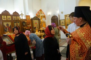 В канун Недели 5-й по Пасхе, о самаряныне, Игумен Нестор (Болков) совершил всенощное бдение в Богоявленском мужском монастыре Челябинска., 