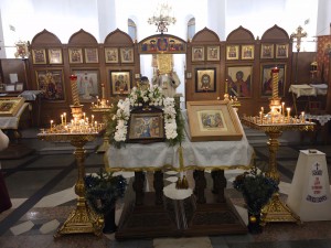 В Богоявленском епархиальном мужском монастыре Игумен Нестор (Болков ) возглавил Всенощное бдение с литией., 