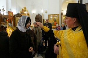 В канун празднования святых отцов VII Вселенского Собора , Игумен Нестор совершил всенощное бдение в Богоявленском мужском монастыре., 