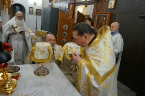 В Богоявленском мужском монастыре  совершили   Божественную Литургию  в  день двунадесятого праздника  Крещение Господа Бога и Спаса нашего Иисуса Христа. , 