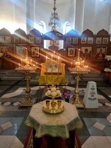 В Богоявленском  мужском монастыре  Челябинска совершили всенощное бдение с литией., 