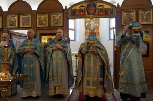 В праздник Покрова в Богоявленском мужском монастыре совершили Божественную Литургию., 