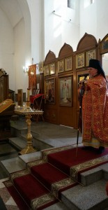 В Неделю 6-ю по Пасхе, о слепом, Игумен Нестор (Болков) совершил Литургию в Богоявленском мужском монастыре Челябинска., 