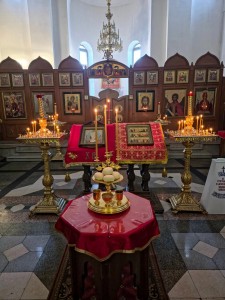 В канун Недели о расслабленном Игумен Нестор (Болков) совершил всенощное бдение в Богоявленском мужском монастыре Челябинска., 