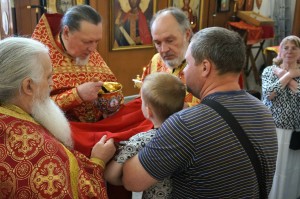 В Неделю 6-ю по Пасхе, о слепом, Игумен Нестор (Болков) совершил Литургию в Богоявленском мужском монастыре Челябинска., 