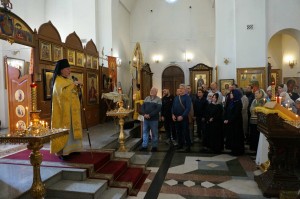 В день празднования Собора Московских святителей Игумен Нестор возглавил Божественную Литургию в Богоявленском мужском монастыре., 
