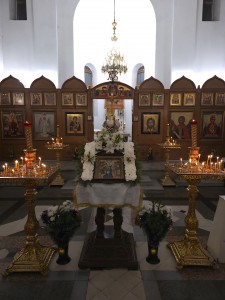 В Богоявленском епархиальном мужском монастыре Игумен Нестор (Болков ) возглавил Всенощное бдение с литией., 