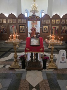 В канун Недели о слепом, Игумен Нестор (Болков) возглавил всенощное бдение в Богоявленском мужском монастыре Челябинска., 