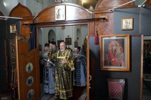 В Богоявленском мужском монастыре совершили первую в наступившем году Литургию Преждеосвященных Даров., 