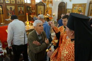В канун Недели о слепом, Игумен Нестор (Болков) возглавил всенощное бдение в Богоявленском мужском монастыре Челябинска., 