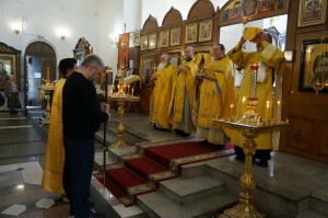В Неделю 2-ю по Пятидесятнице,  Игумен Нестор (Болков ) возглавил Литургию в Богоявленском мужском монастыре Челябинска., 