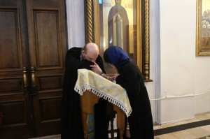 В Богоявленском епархиальном мужском монастыре совершили всенощное бдение  с литией., 