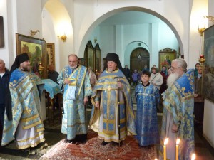 В Богоявленском мужском монастыре города Челябинска совершили Божественную Литургию., 