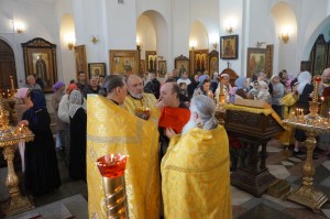 В день празднования Собора Московских святителей Игумен Нестор возглавил Божественную Литургию в Богоявленском мужском монастыре., 