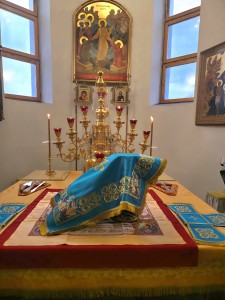 В праздник Покрова в Богоявленском мужском монастыре совершили Божественную Литургию., 