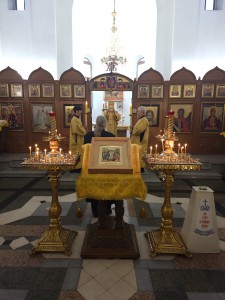 В канун Недели 14-й по Пятидесятнице и церковного новолетия Игумен Нестор (Болков) совершил всенощное бдение в Богоявленской обители., 