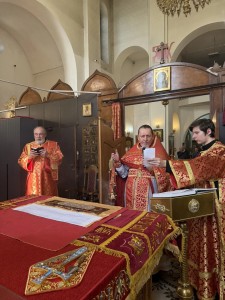 В Неделю о расслабленном Игумен Нестор (Болков)совершил Литургию в Богоявленском мужском монастыре Челябинска., 