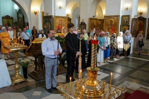 В Богоявленском мужском монастыре города Челябинска совершили Божественную Литургию., 