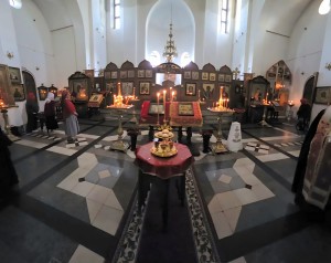 В канун Недели 5-й по Пасхе, о самаряныне, Игумен Нестор (Болков) совершил всенощное бдение в Богоявленском мужском монастыре Челябинска., 