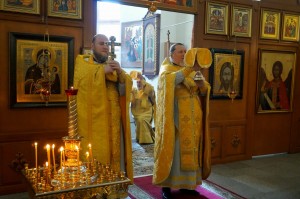 В день церковного новолетия Игумен Нестор (Болков) совершил Божественную Литургию святителя Иоанна Златоуста., 