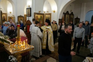 В Богоявленском епархиальном мужском монастыре Игумен Нестор (Болков ) возглавил Всенощное бдение с литией., 