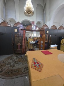 В Неделю о мытаре и фарисее в Богоявленском мужском монастыре совершили Божественную Литургию в Богоявленском мужском монастыре ., 