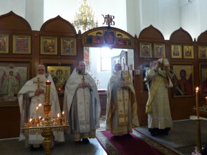 В Богоявленском мужском монастыре города Челябинска совершили Божественную Литургию., 