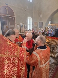 Игумен Нестор (Болков ) совершил Литургию в  Храме Святого Пророка Илии с. Клеопино Каслинского района., 