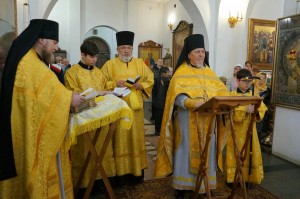 В Неделю о мытаре и фарисее в Богоявленском мужском монастыре совершили Божественную Литургию в Богоявленском мужском монастыре ., 