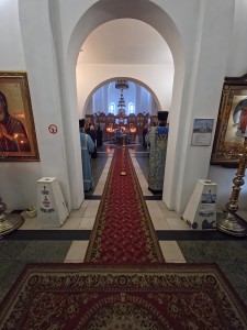 В канун 12-й Недели по Пятидесятнице Игумен Нестор (Болков ) совершил всенощное бдение с литией в Богоявленском епархиальном мужском монастыре., 