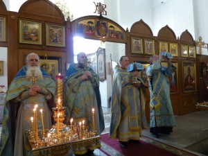 В Богоявленском мужском монастыре города Челябинска совершили Божественную Литургию., 