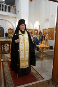 В Богоявленском епархиальном мужском монастыре Игумен Нестор (Болков ) возглавил Всенощное бдение с литией., 