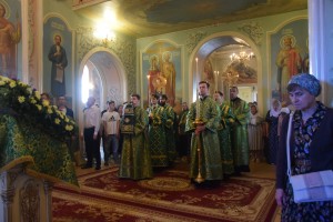 Настоятель Богоявленского мужского монастыря Челябинска игумен Нестор (Болков)  принял участие в Литургии в Свято- Симеоновском Кафедральном соборе., 