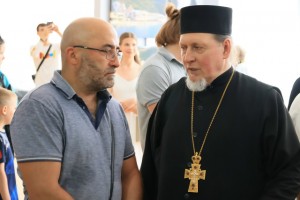 Настоятель Богоявленского мужского монастыря Челябинска Игумен Нестор (Болков ) с клириками святой обители приняли участие в открытии международной выставке «Наш Афон», посвященная духовному наследию Святой Горы., 