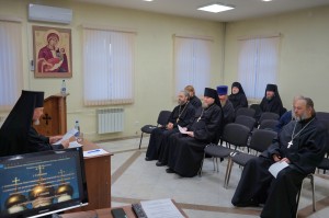 29 декабря 2025 года в Богоявленском епархиальном мужском монастыре  прошло  собрание с духовенством Монастырского благочиния., 