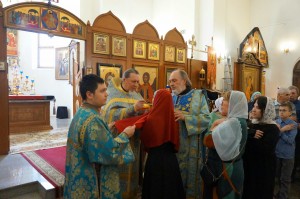 В праздник Благовещения Пресвятой Богородицы Игумен Нестор совершил Литургию в Богоявленском мужском монастыре Челябинска., 