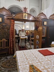 В Богоявленском  мужском монастыре  Игумен Нестор (Болков ) возглавил Божественную Литургию в Богоявленском мужском монастыре города Челябинска., 