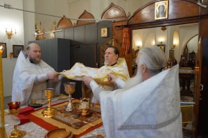 В Богоявленском мужском монастыре  совершили   Божественную Литургию  святителя Иоанна Златоуста в Неделю 33-ю по Пятидесятнице., 