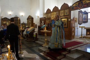 В канун праздника Успения Пресвятой Богородицы Игумен Нестор (Болков ) возглавил всенощное бдение в Богоявленском мужском монастыре Челябинска., 