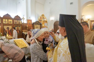 В Богоявленском епархиальном мужском монастыре Игумен Нестор (Болков ) возглавил Всенощное бдение с литией., 