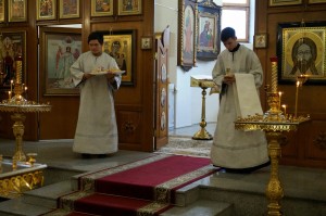 В канун Недели 7-й по Пасхе, Игумен Нестор (Болков) возглавил всенощное бдение в Богоявленском мужском монастыре Челябинска., 