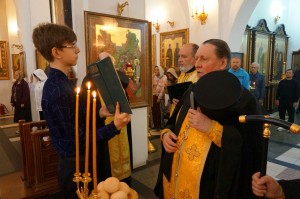 В Богоявленском  мужском монастыре  Челябинска совершили всенощное бдение с литией., 