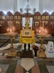 В канун празднования святых отцов VII Вселенского Собора , Игумен Нестор совершил всенощное бдение в Богоявленском мужском монастыре., 