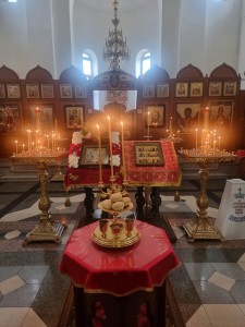 5 апреля 2026 года, в канун Недели 3-й по Пасхе и памяти святых жен-мироносиц, совершили всенощное бдение с литией., 