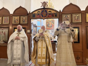 Игумен Нестор (Болков) возглавил Литургию в Богоявленском мужском монастыре Челябинска., 