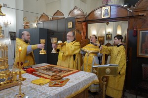 В день празднования Собора новомучеников и исповедников Церкви Русской, а также в Неделю о блудном  сыне, в Богоявленском мужском монастыре совершили Божественную Литургию ., 